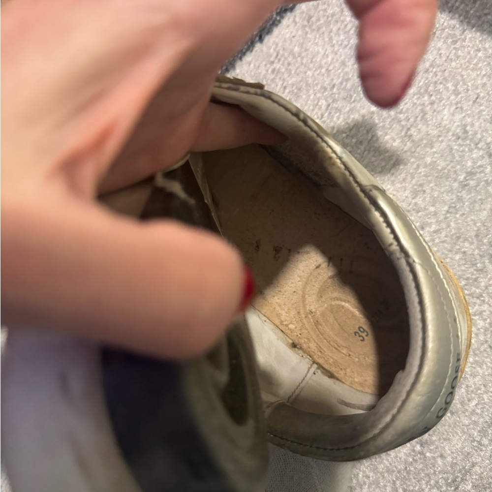 Golden Goose Super-star distressed leather sneakers 39 - Picture 4 of 8